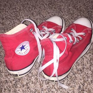 High-top Converse.